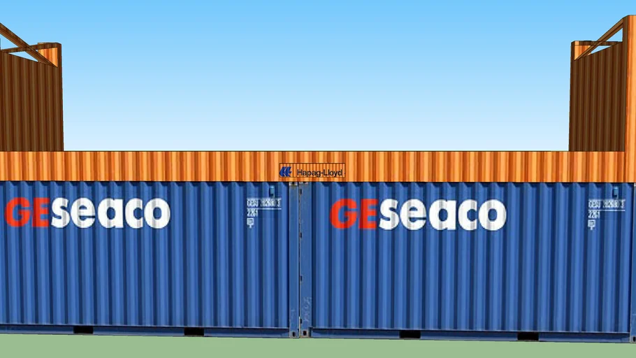 Container Double Stack 1 | 3D Warehouse