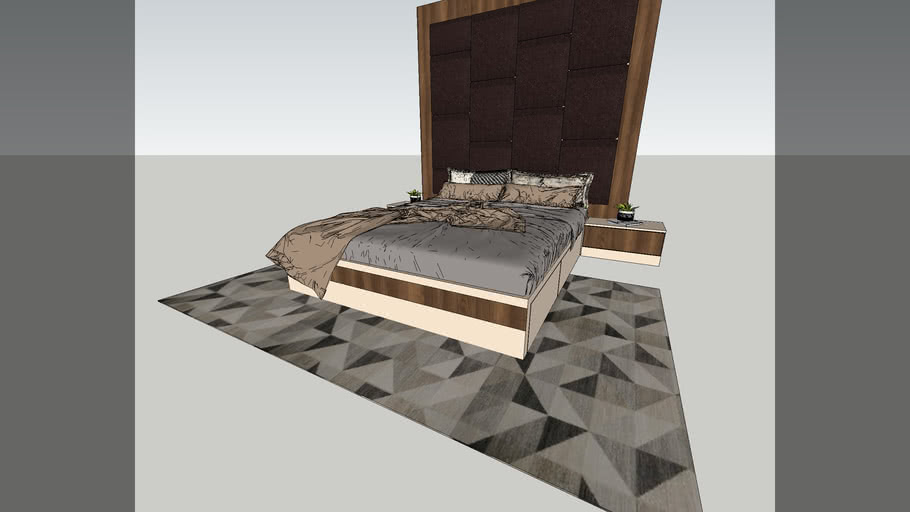 cot design with cushion panel 3D Warehouse