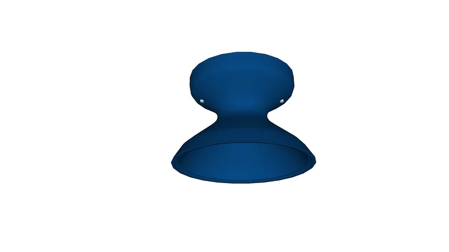 Schoolhouse Alabax Medium Surface Mount, Navy 3D Warehouse