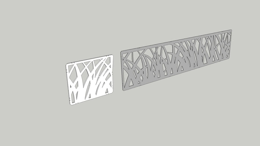 Railing CNC, lasercut 3D Warehouse