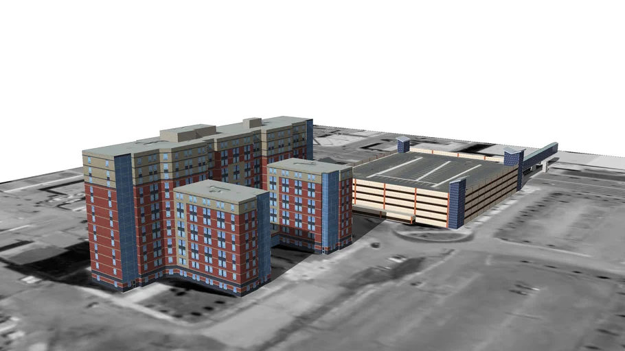 Grant MacEwan College Residence and Parkade 3D Warehouse