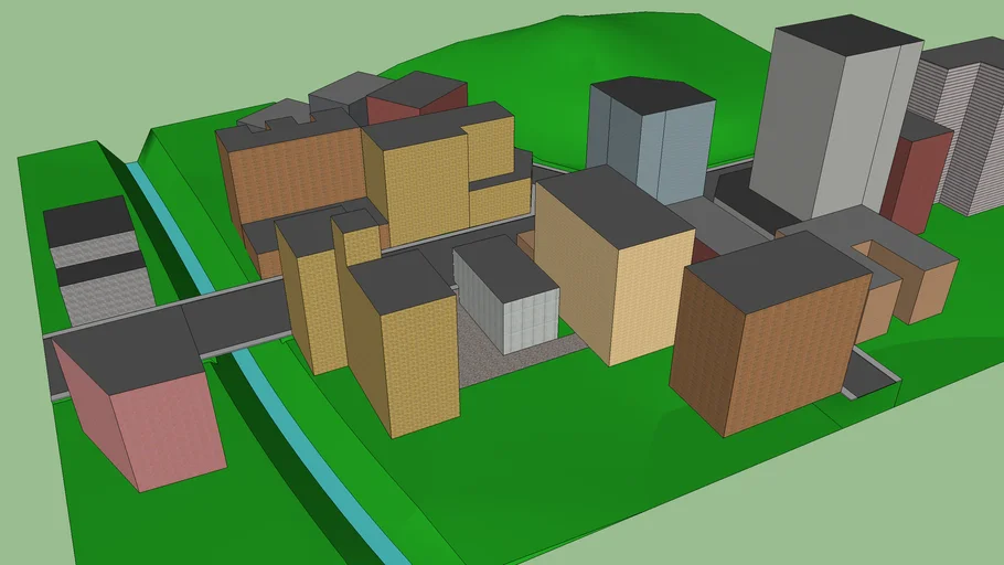 Modelo Urbano Basico 3d Warehouse