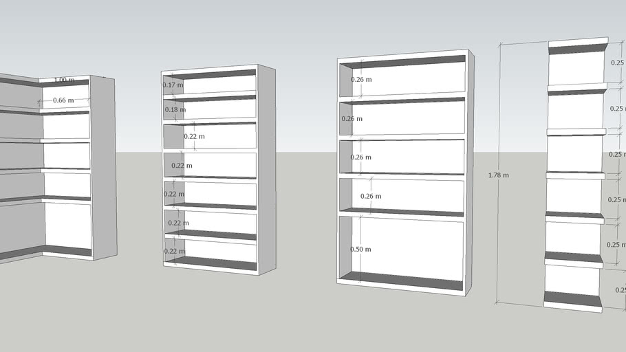 MDF shelves 3D Warehouse