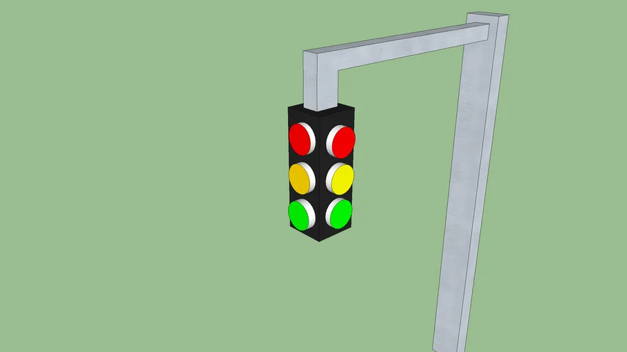 a 3 way stoplight | 3D Warehouse