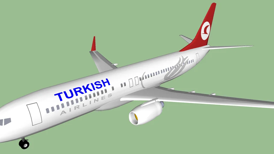 Turkish Airlines Boeing 737800 3D Warehouse