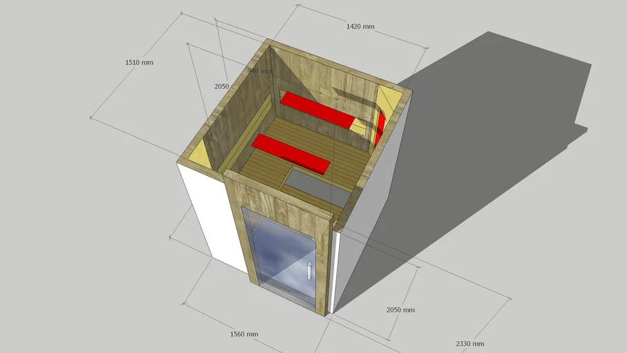 Sauna met IR- compact model