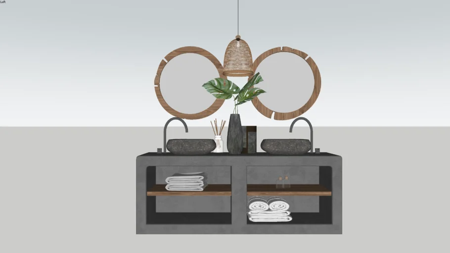 Wabi_Sabi Bathroom | 3D Warehouse