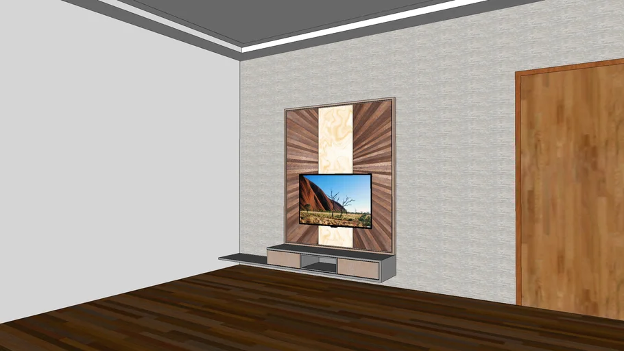 Living Area With TV Unit 3D Warehouse, 53% OFF