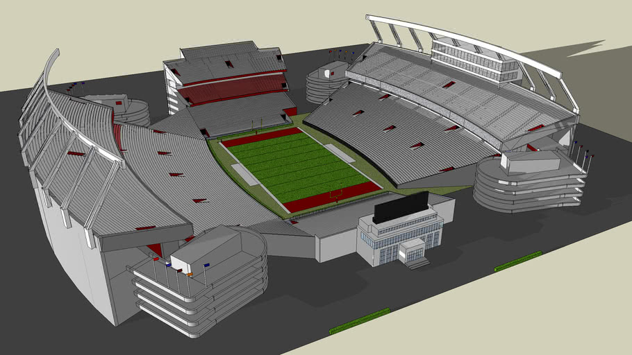 Williams Brice Stadium Without Background 