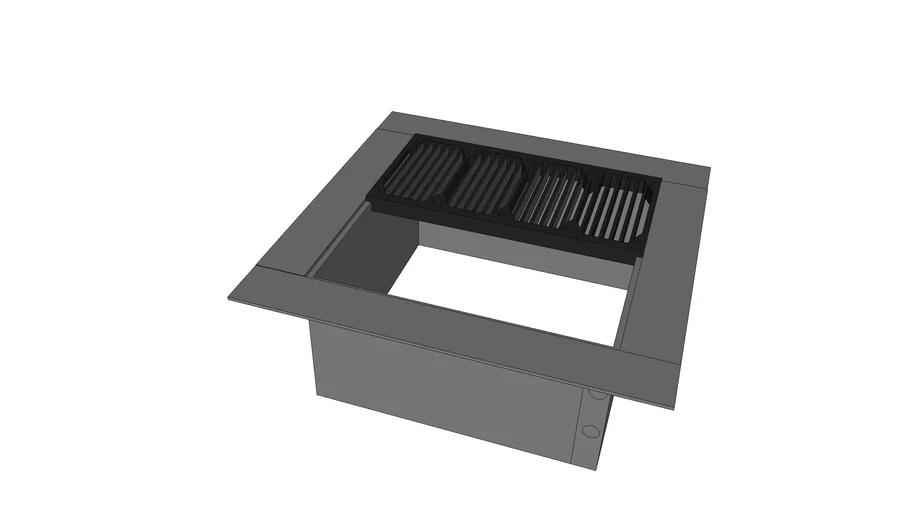 Cambridge Square Fire Pit Insert 3D Warehouse
