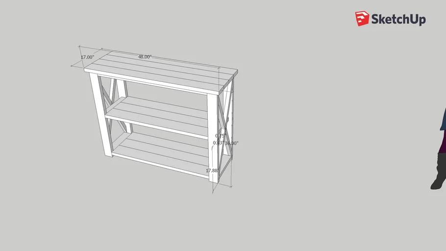 Console table 3D Warehouse