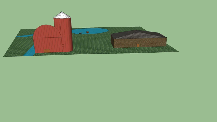 Simple Barn and House