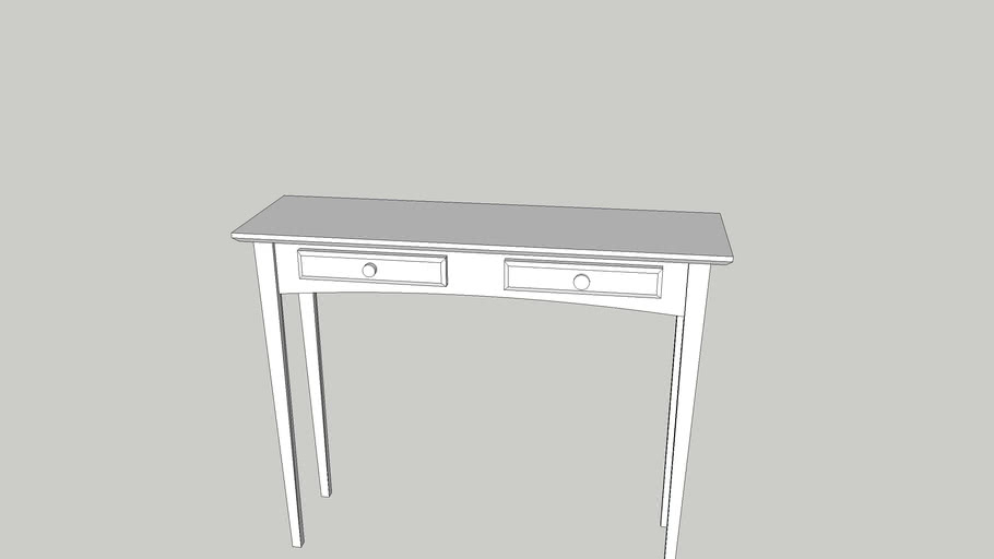 white side table with drawers | 3D Warehouse