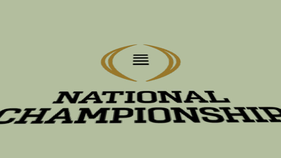 BCS National Championship logo 3D Warehouse