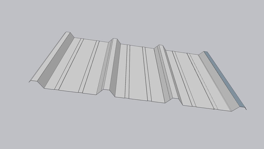 Metal Roof R Panel | 3D Warehouse