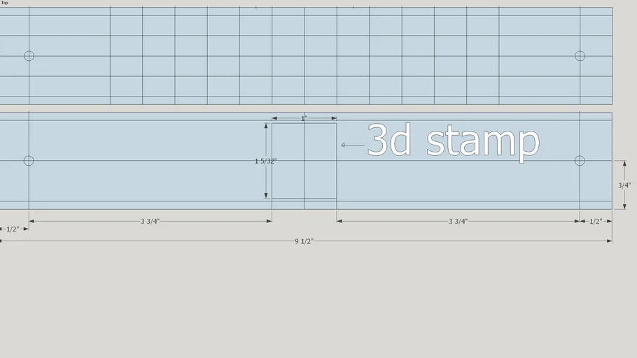 8 1/2' long 1 1/2' wide bracelet layout | 3D Warehouse