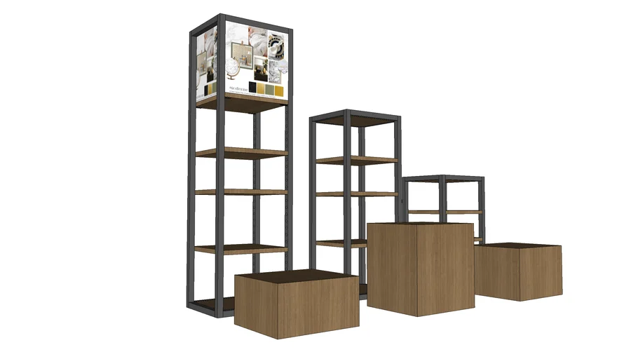 Visual Display Rack 3D Warehouse