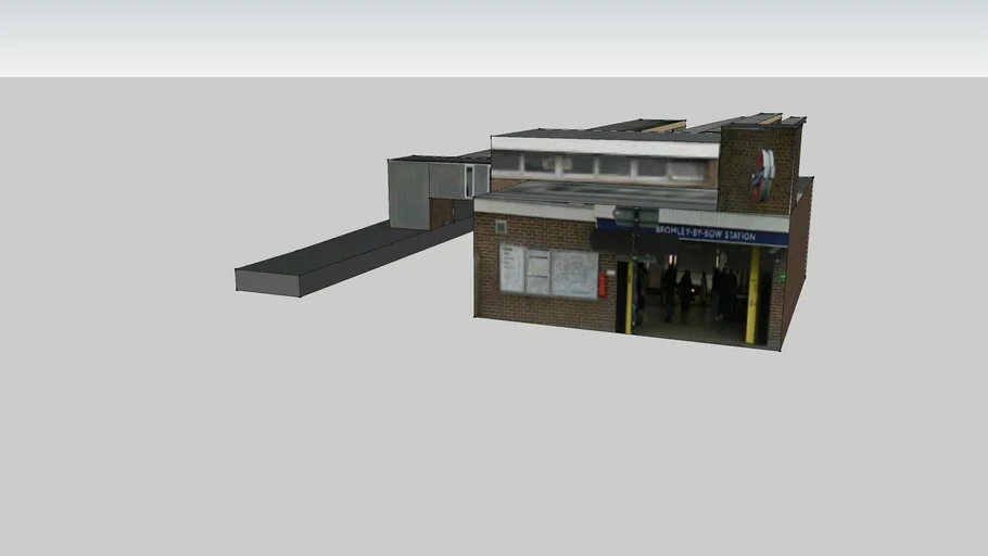 bromley by bow tube station 3D Warehouse