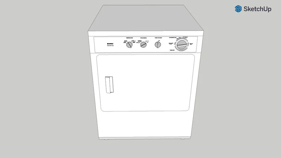 Kenmore Electric Dryer Front Load 3D Warehouse