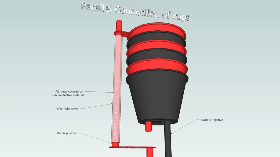 Proper Parallel Connection Of Electrode Cups | 3D Warehouse