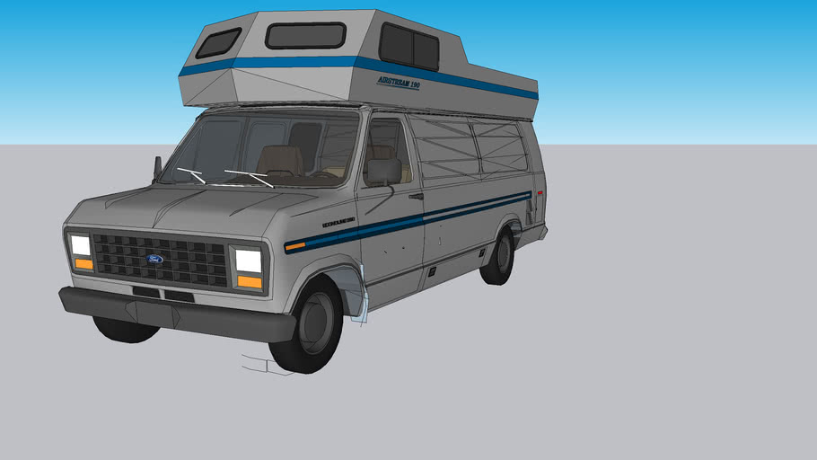 1990 Airstream B190 (Class B Camper Van) RV | 3D Warehouse