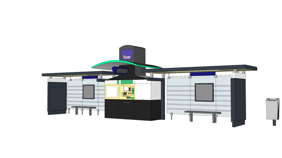 Station de bus TVM, RATP | 3D Warehouse