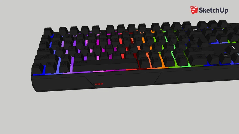 Rebug Fireseer Keyboard 3D Warehouse