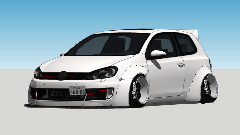 2011 Volkswagen Golf GTI Rocket Bunny * 3D Warehouse