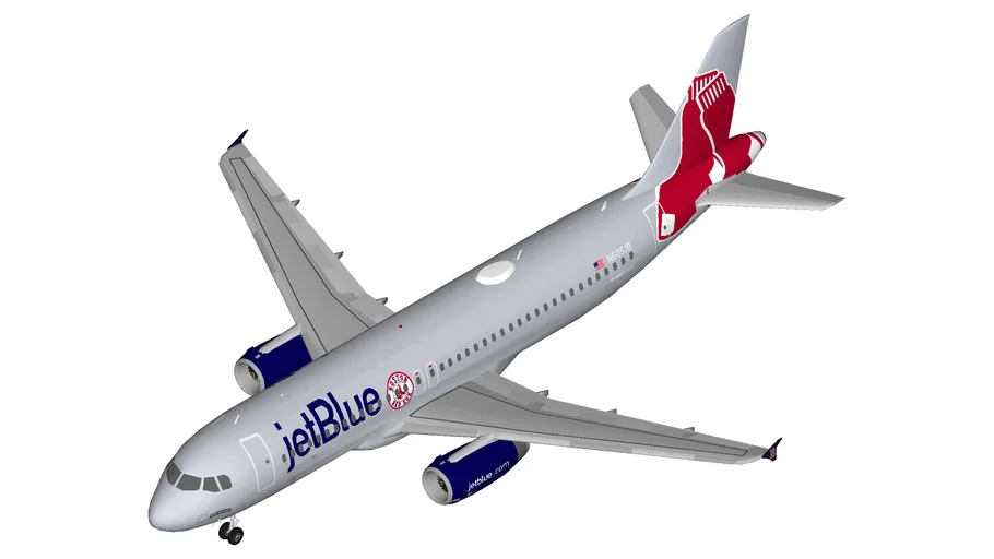 JetBlue Airbus A320 Red Sox