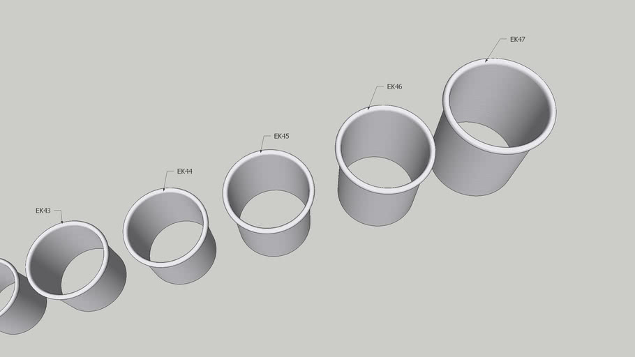 Afvaldoorvoeren/trash chutes EK serie 3D Warehouse