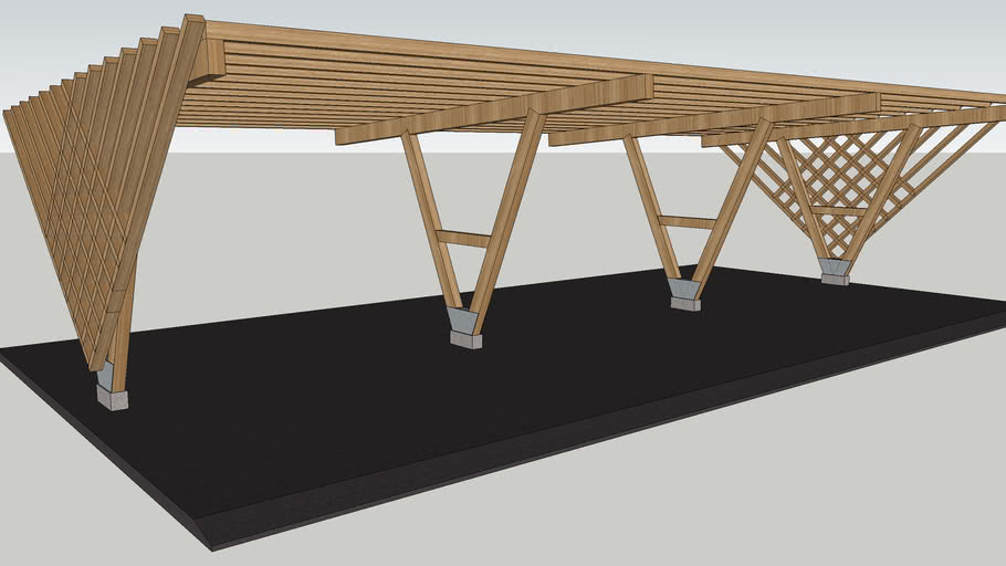 Carport 03AF | 3D Warehouse