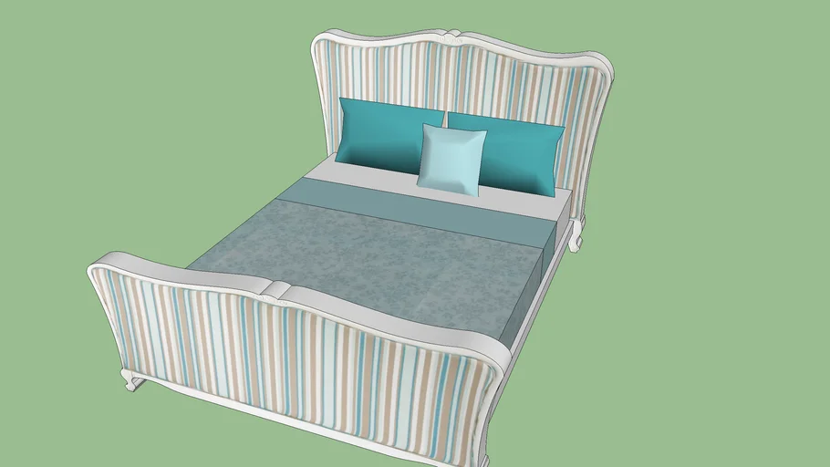 blue bed | 3D Warehouse