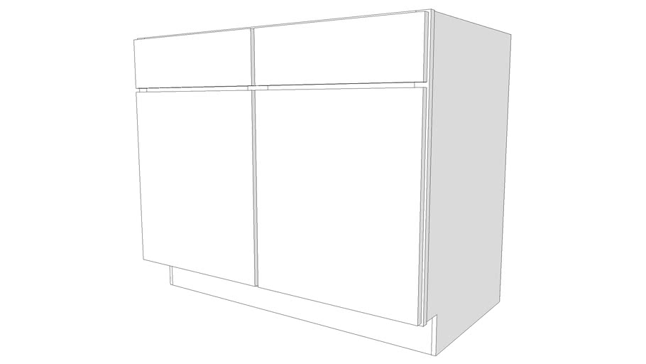 Glenwood Base Cabinet B42 - Two Doors, Two Drawers