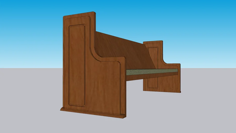 Church Pew 3D Warehouse