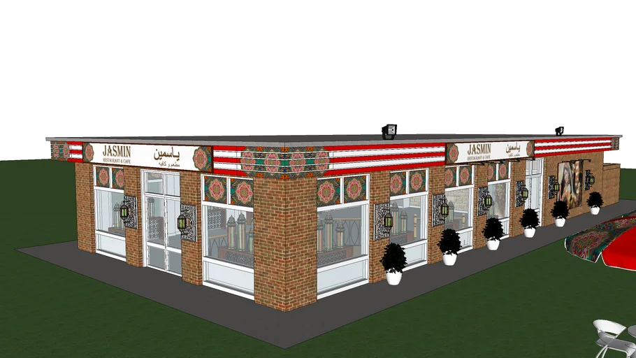 Restaurant Exterior | 3D Warehouse