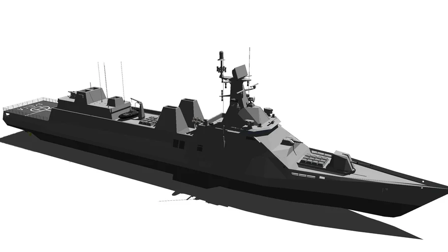 Sigma 10514 Frigate (RE Martadinata class) Indonesian Navy TNI-AL | 3D ...