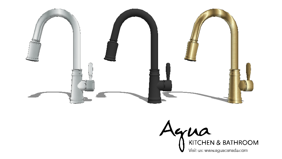 Kitchen faucet (code MONACO) by Agua Canada 3D Warehouse