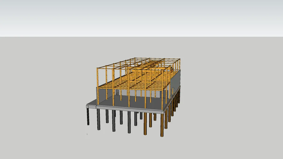 Steel Frame Structure 3d Warehouse