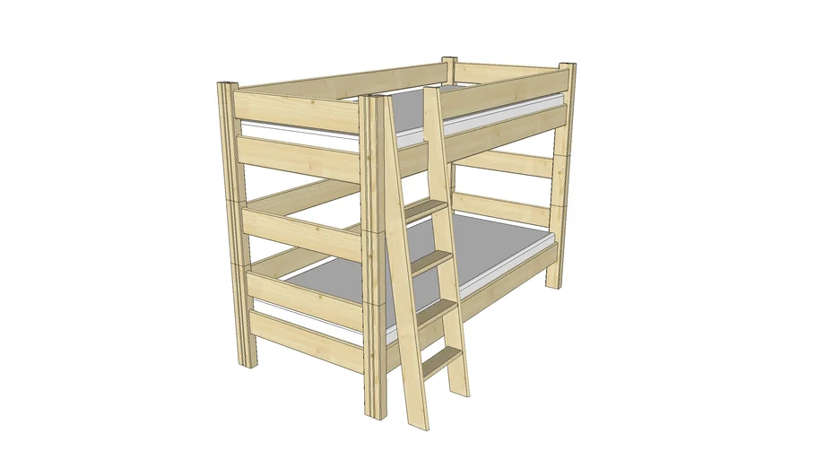 Sendy bunk bed | 3D Warehouse