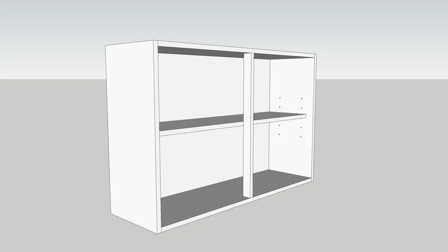 Open Shelf Wall Unit - Double