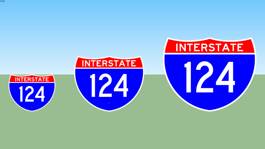 Interstate 124 Sign