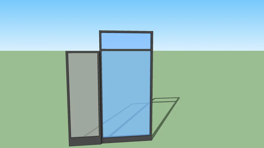 Automatic glass doors