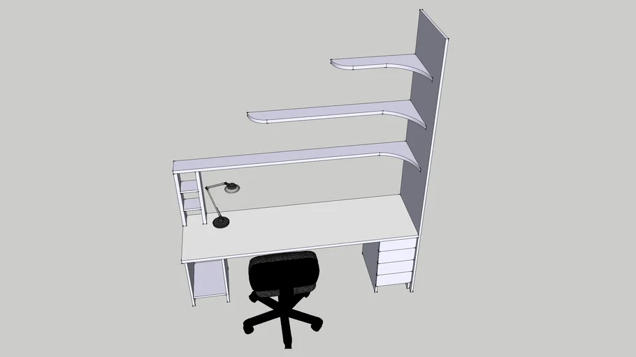 Student desk | 3D Warehouse