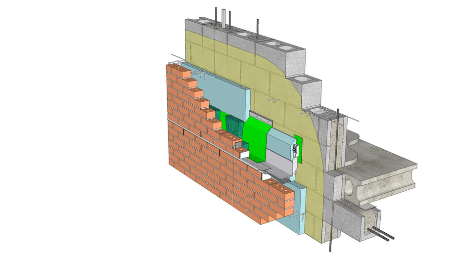 01.030.0705 Shelf Angle Anchored Brick Veneer, CMU Backing, Shelf Angle ...