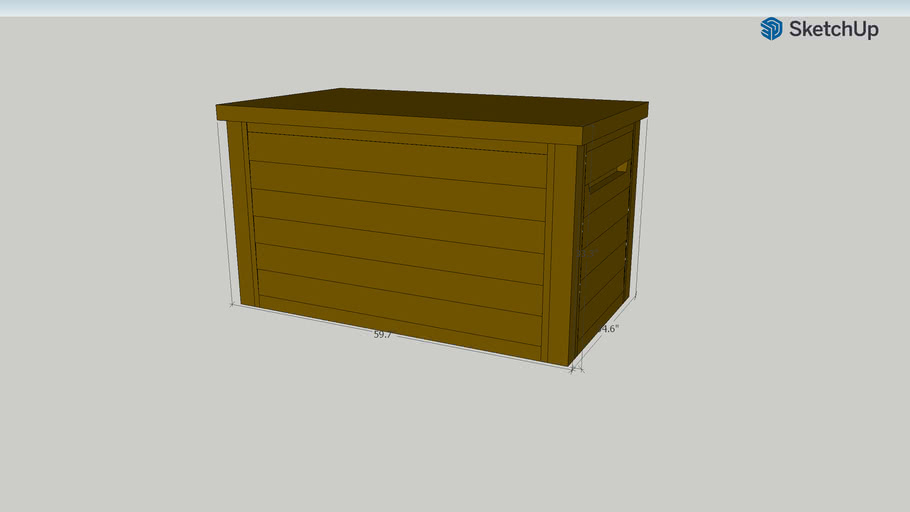 Keter 230Gallon Deck Box 3D Warehouse