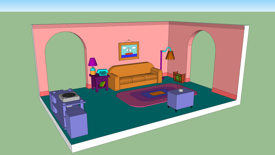 the-simpsons-living-room-set-made-by-lewis071-3d-warehouse