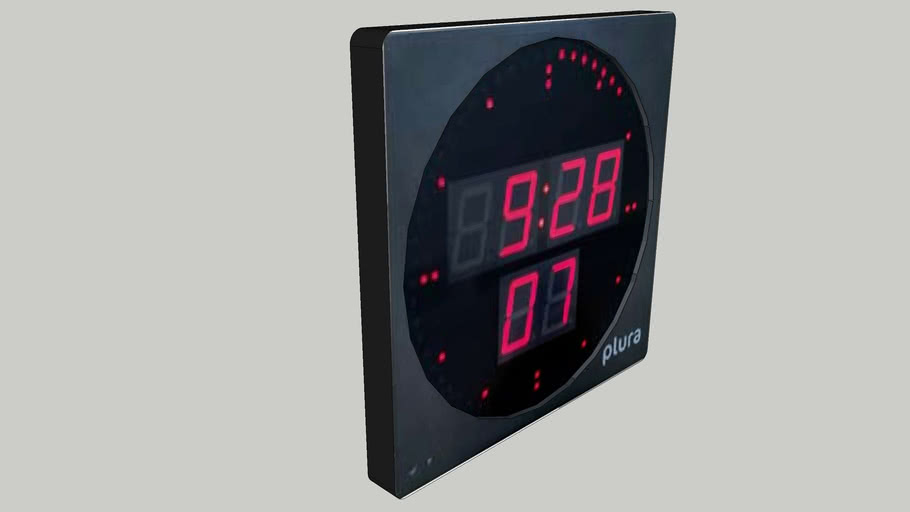Digital Clock 3D Warehouse