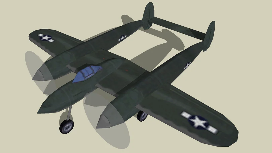 Lockheed P 38 Lightning - - 3D Warehouse