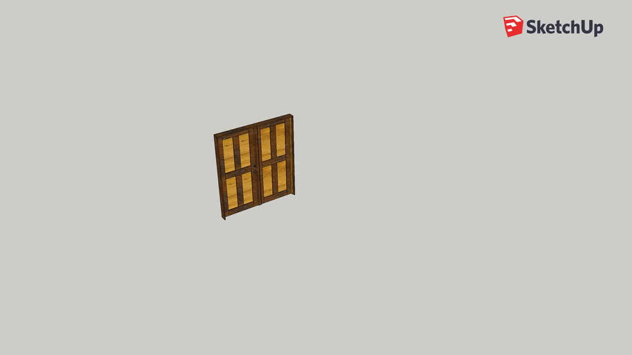 french doors 2x6 casing for interior use 3D Warehouse