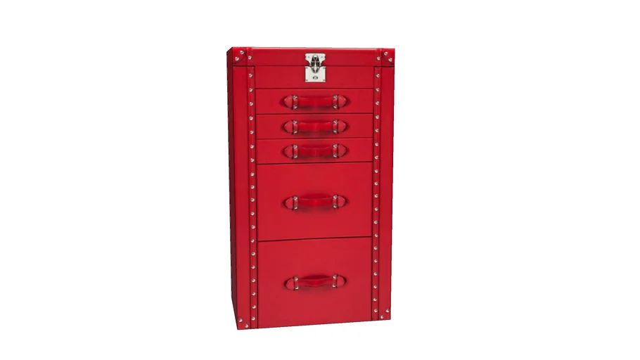 78653 Wardrobe Trunk Multipurpose Schrankkoffer Multiporpose Red - - 3D  Warehouse